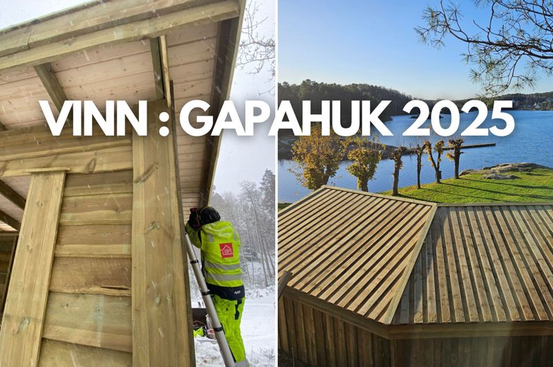 Nytt år - ny gapahuk gis bort!